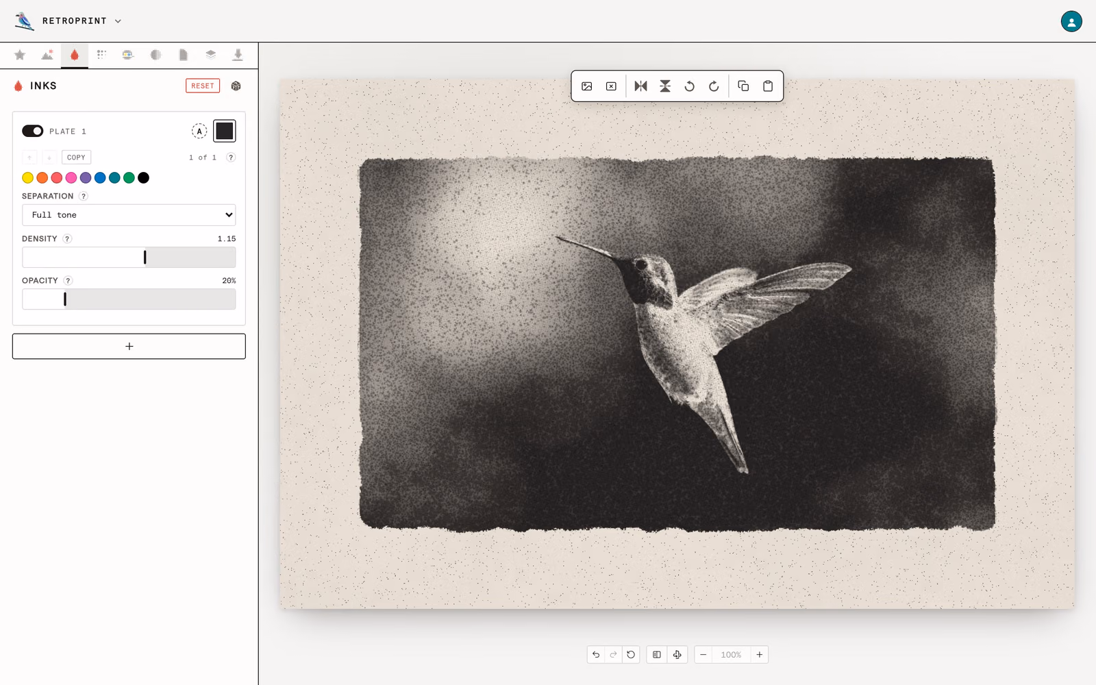 El estudio de RETROPRINT: Con una tinta puede bastar