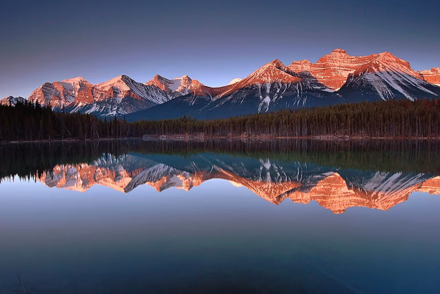 Banff National Park: the photograph it was printed from