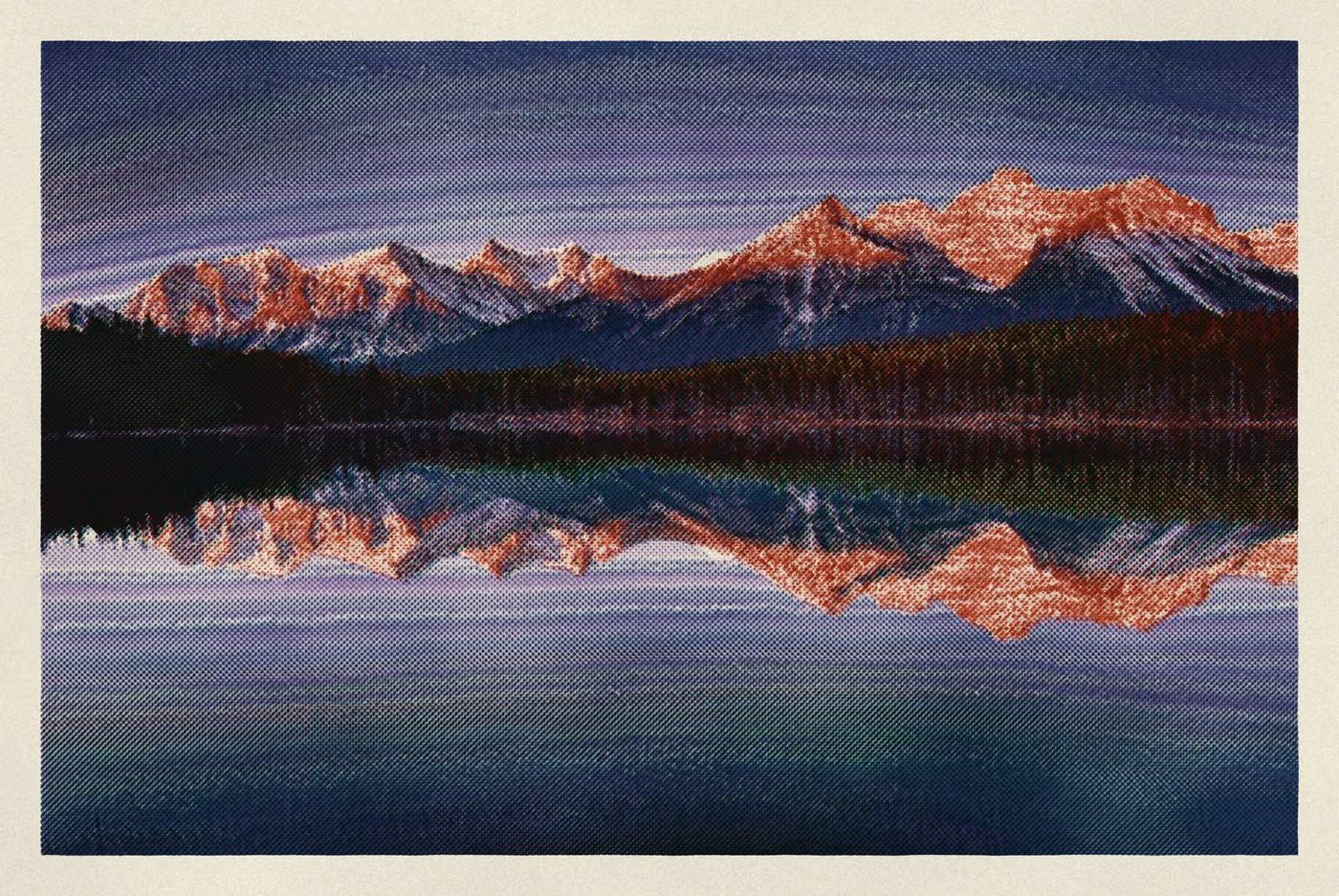 Banff National Park: the print, 7 inks on grey stock
