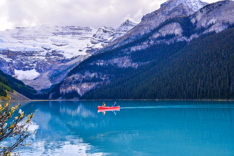 Lake Louise: the photograph it was printed from