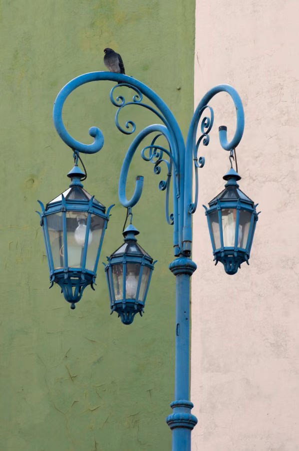 Street Lamp: the photograph it was printed from