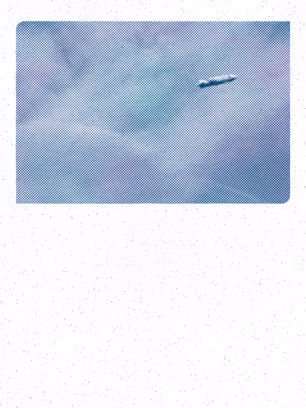 Zeppelin: the print, 2 inks on white stock